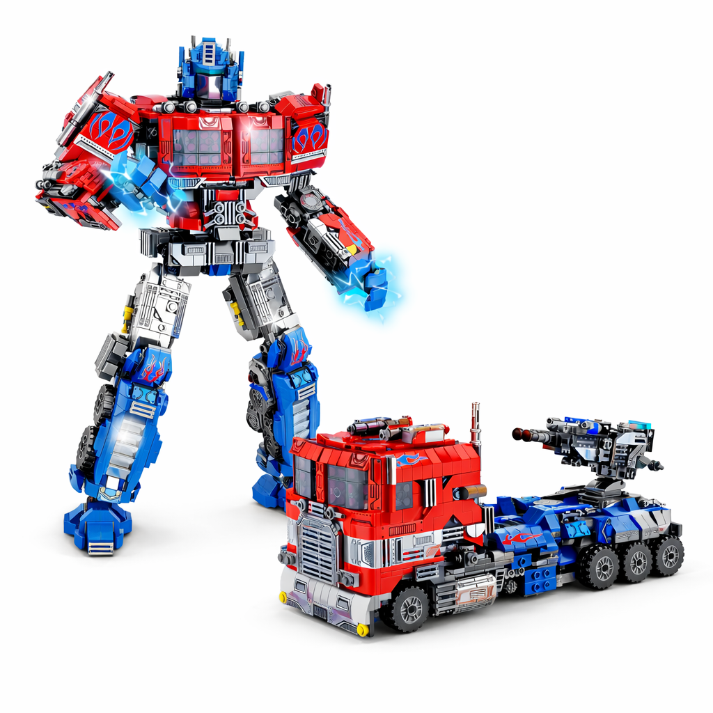 PRIMUS OPTIMUS 2 viename TRANSFORMERIS DIDELIS (1733 detalės) Konstruktorius