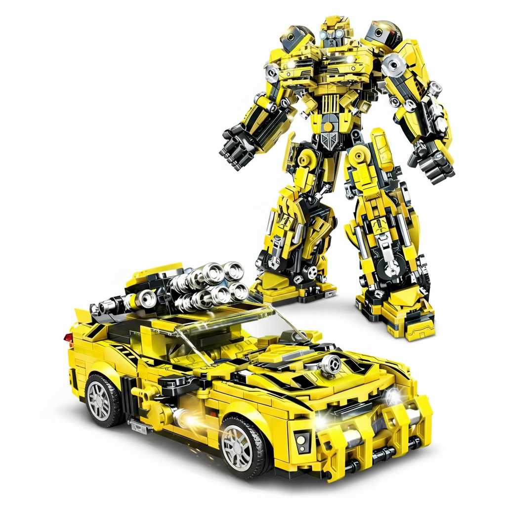 Transformeris KAMANĖ 2 viename konstruktorius 792 detalės