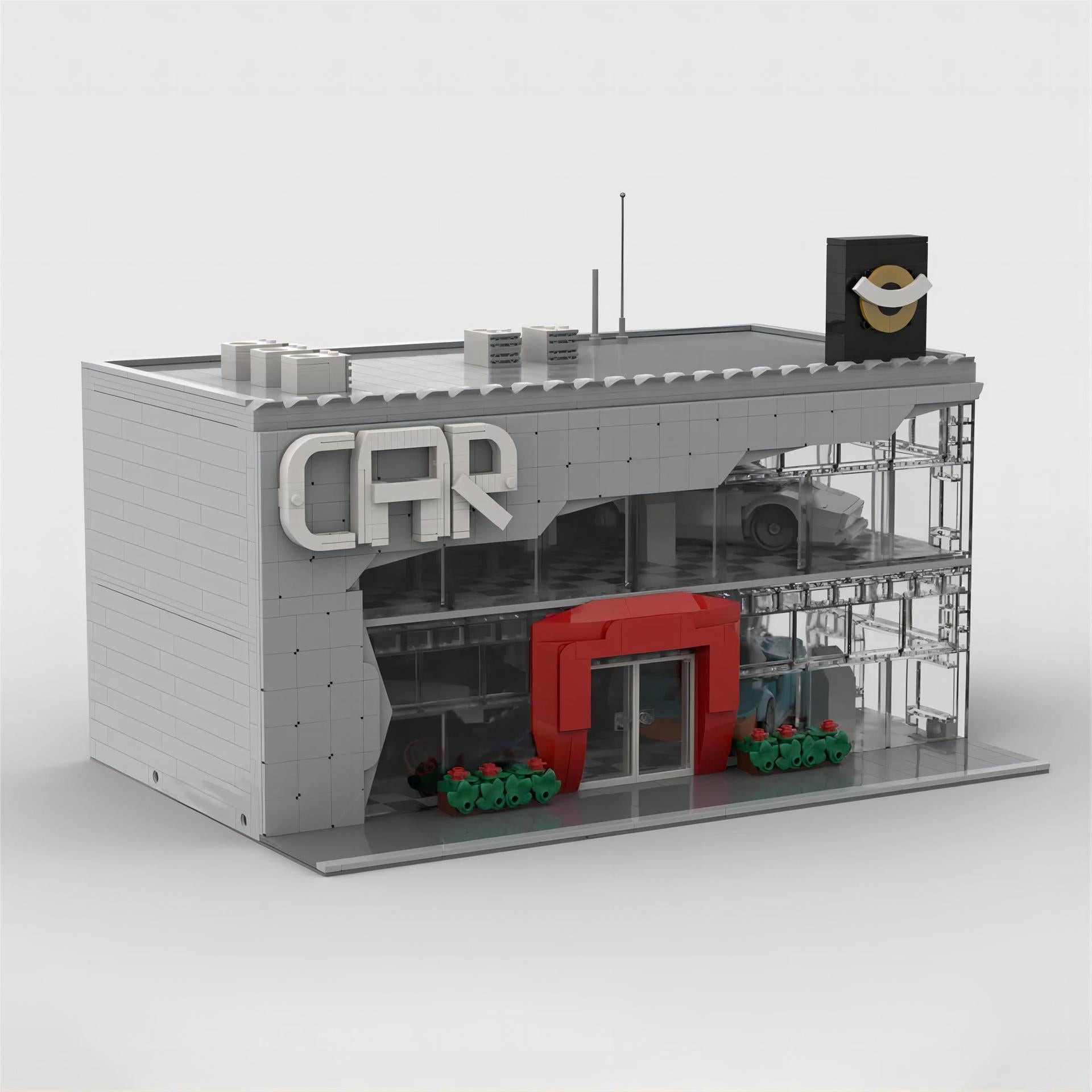 "2 aukštų automobilių salonas" Konstruktorius