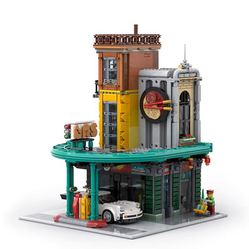 "Prabangi kolonėlė su Poršu 911 (Didelis Rinkinys 1950 detalių)" Konstruktorius