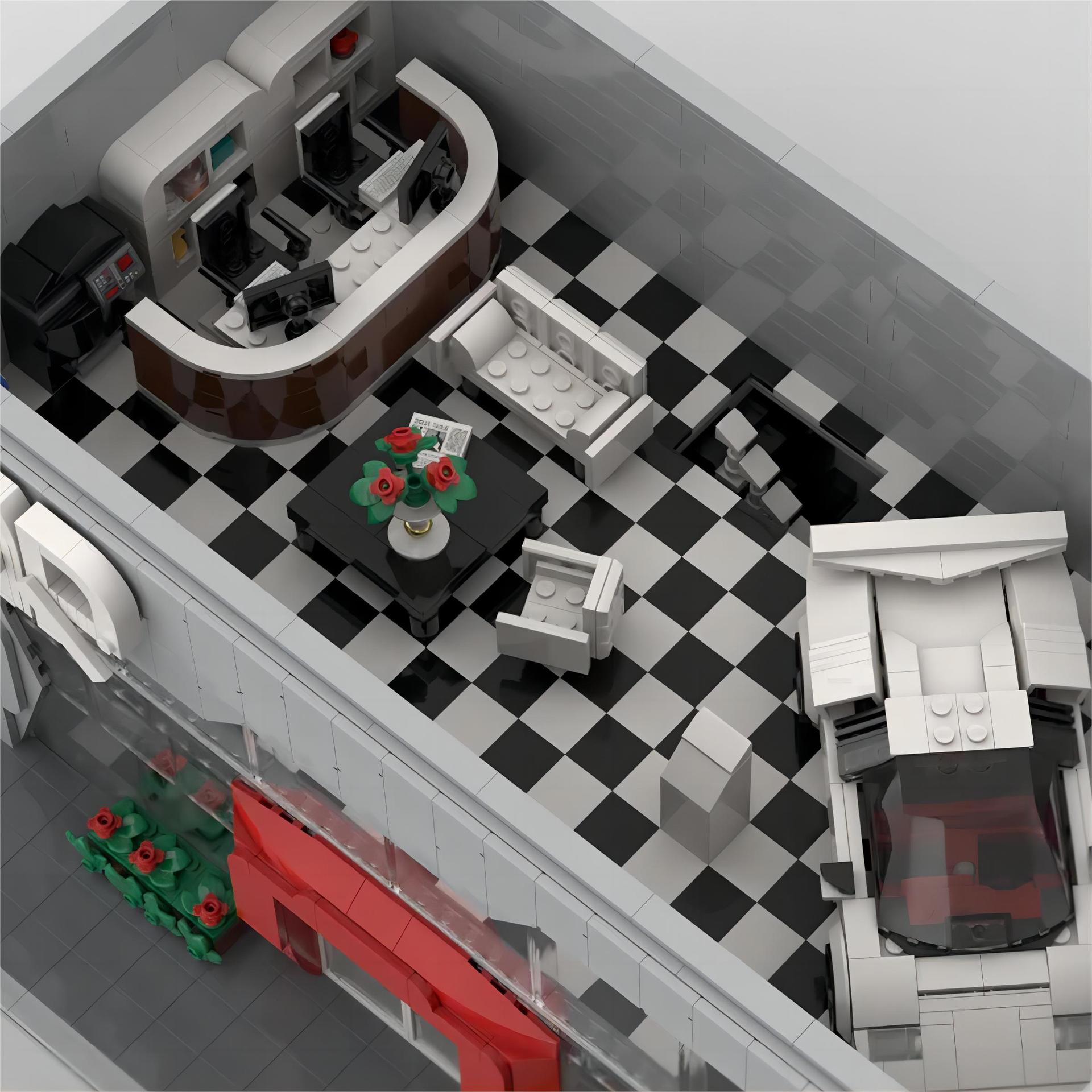 "2 aukštų automobilių salonas" Konstruktorius