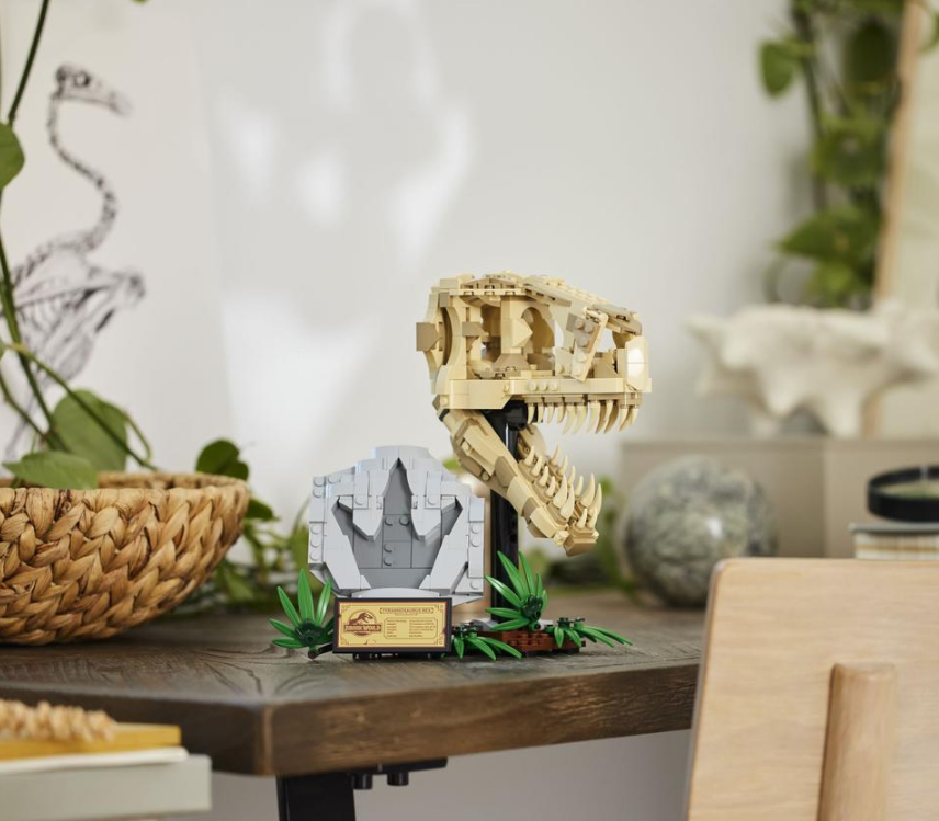 "Dinozaurų fosilijos: tiranozauro kaukolė" Konstruktorius