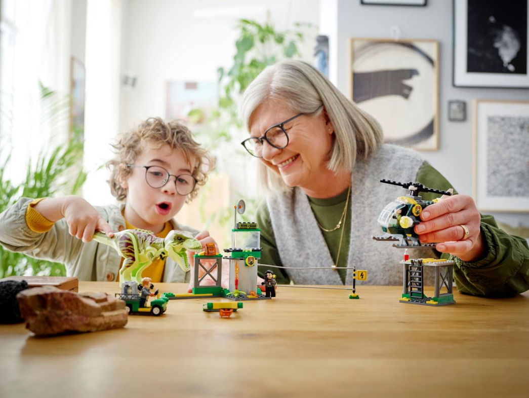 "Dinozauro tiranozauro pabėgimas" Konstruktorius